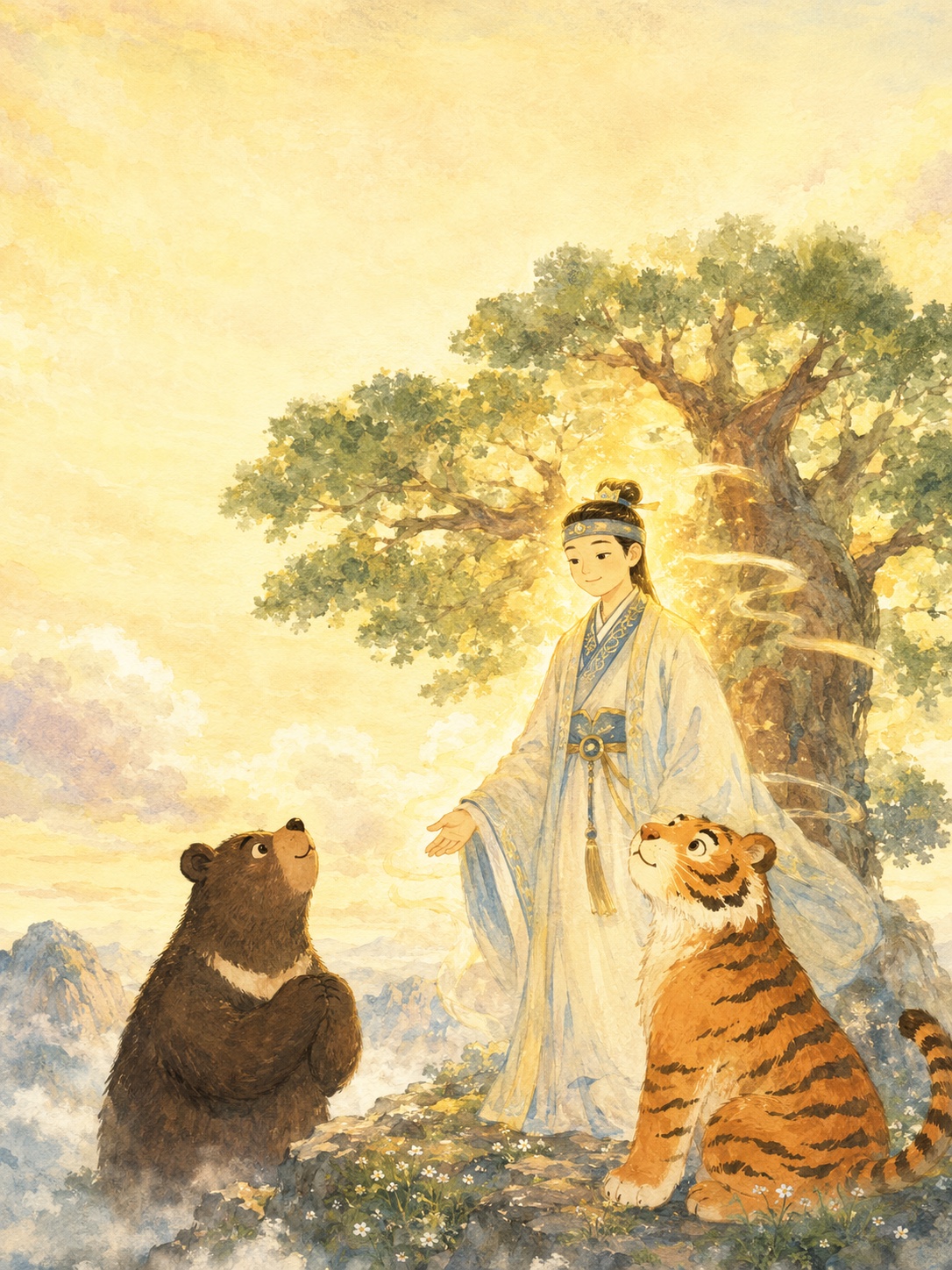 단군 신화 고전 삽화
