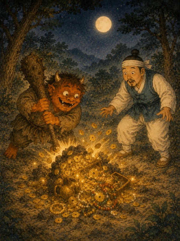 도깨비 방망이 고전 삽화