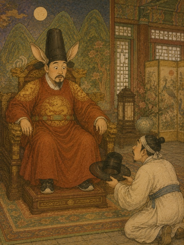 임금님 귀는 당나귀 귀 고전 삽화